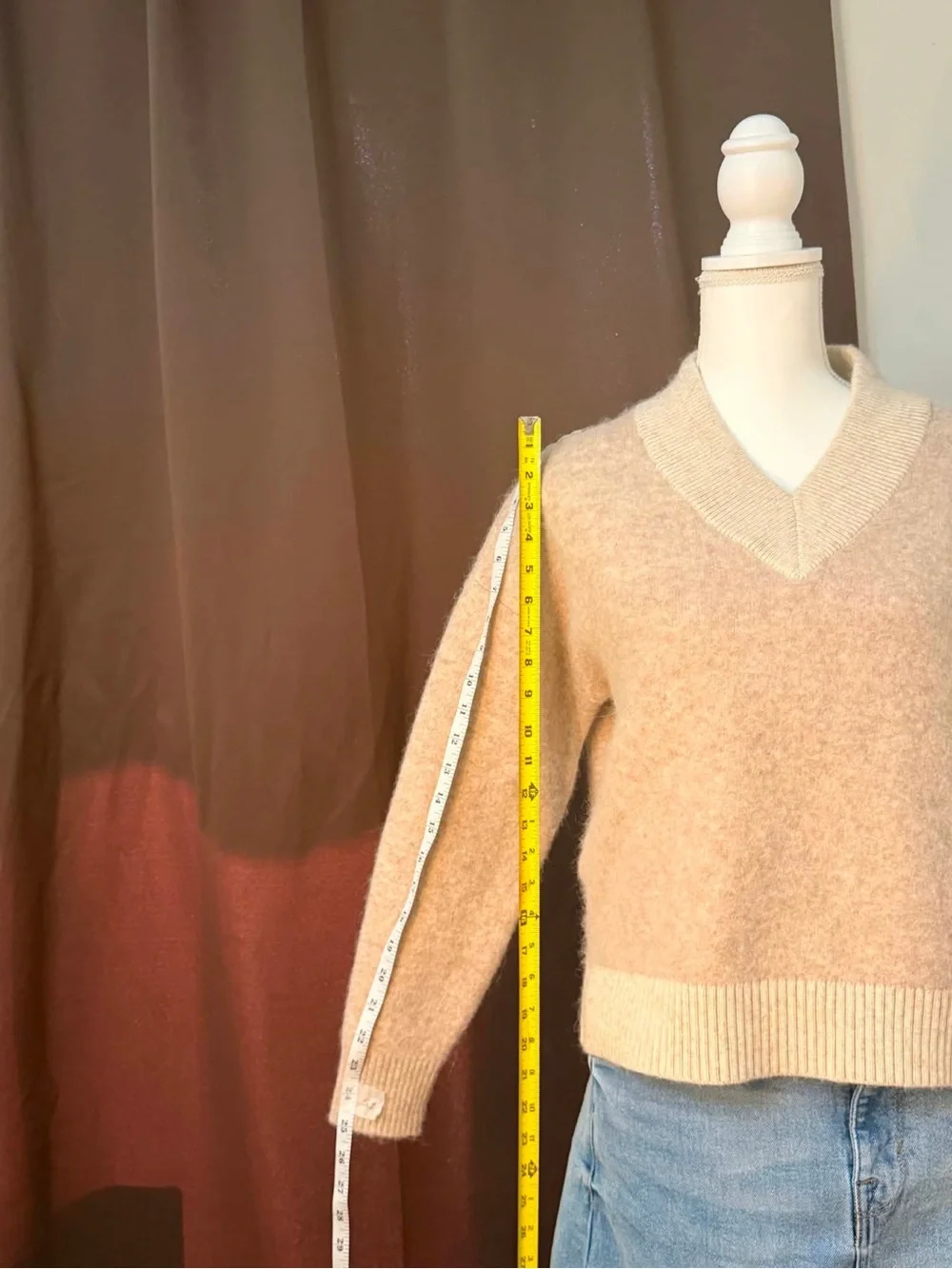 lululemon athletica Beige V-Neck Sweater